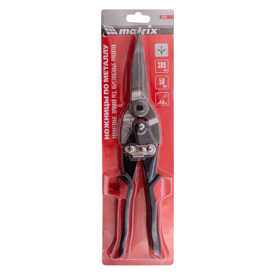 Ножницы по металлу, удлиненные, 285 мм, пряморежущие, обрезиненные рукоятки Matrix по ценам производителя в Краснодаре с доставкой по всей России