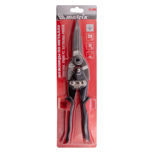 Ножницы по металлу, удлиненные, 285 мм, пряморежущие, обрезиненные рукоятки Matrix по ценам производителя в Краснодаре с доставкой по всей России