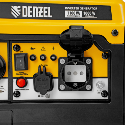 Генератор инверторный GS-1100iF, 1,1 кВт, 230 В, ручной старт DENZEL по ценам производителя в Краснодаре с доставкой по всей России
