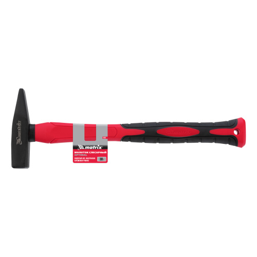 Молоток слесарный optimal, 300 г, фибергласовая обрезиненная рукоятка, квадратный боек Matrix по ценам производителя в Краснодаре с доставкой по всей России