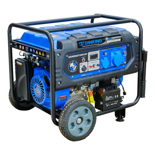Генератор бензиновый Dinking DKA5500EW (5,5кВт, электростартер, 15лс, колёса) по ценам производителя в Краснодаре с доставкой по всей России