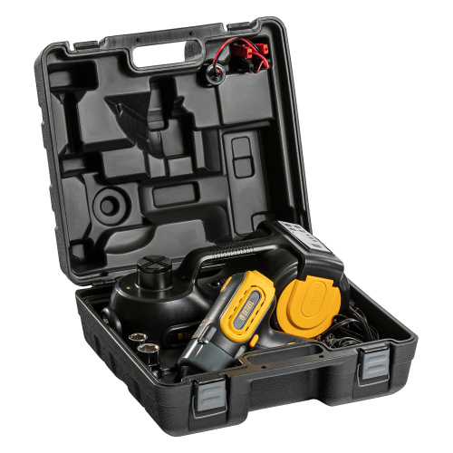 Домкрат электрогидравлический «3 в 1» (1,5 т), 12В, с гайковертом электрическим, в наборе  Denzel по ценам производителя в Краснодаре с доставкой по всей России