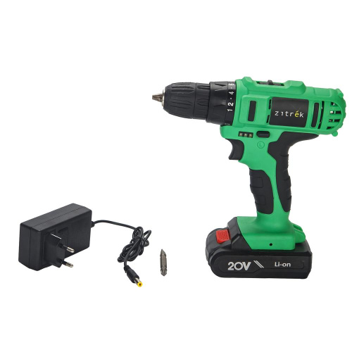 Аккумуляторная дрель-шуруповерт Zitrek Green 20-Li Plus, 20В, 2х2.0 Ач по ценам производителя в Краснодаре с доставкой по всей России