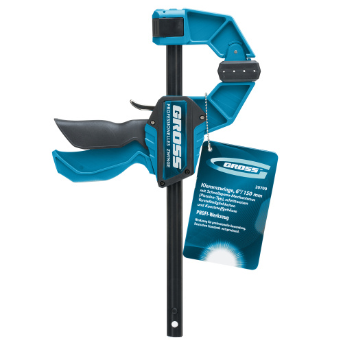 Струбцина реечная, быстрозажимная, пистолетного типа, пошаговый механизм, пластиковый корпус, 150 мм Gross по ценам производителя в Краснодаре с доставкой по всей России