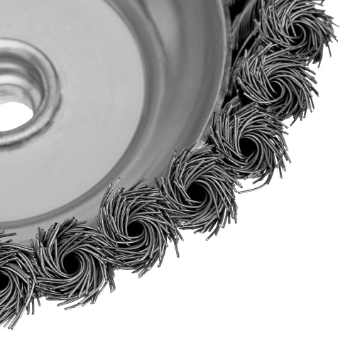 Щетка для УШМ, 150 мм, М14, "чашка", крученая проволока 0.5 мм Matrix по ценам производителя в Краснодаре с доставкой по всей России