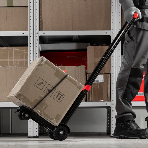 Тележка хозяйственная, складная, 4 колесная, грузоподъемность 40 кг Matrix по ценам производителя в Краснодаре с доставкой по всей России