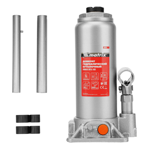 Домкрат гидравлический бутылочный, 6 т, h подъема 216-413 мм Matrix по ценам производителя в Краснодаре с доставкой по всей России