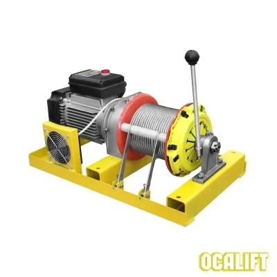 Лебёдка строительная OCALIFT TSA-CL 300/600кг 60м 220в СВОБОДНЫЙ спуск (алюминиевый корпус) по ценам производителя в Краснодаре с доставкой по всей России