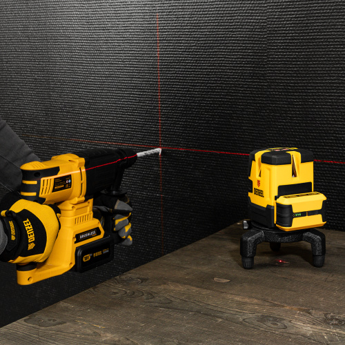 Лазерный уровень LX 05 Red, 20 м, 635 нм, аккумулятор Li 5200 mAh, резьба 5/8" Denzel по ценам производителя в Краснодаре с доставкой по всей России