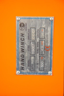 Лебедка ручная червячная TOR ЛРЧ 500 (VS) 0,5 т 25 м по ценам производителя в Краснодаре с доставкой по всей России