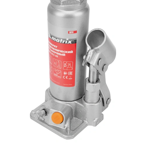 Домкрат гидравлический бутылочный, 2 т, h подъема 181-345 мм Matrix купить в Москве с доставкой по всей России | ProtosMarket.ru