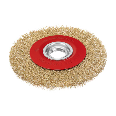 Щетка для точила, 200 мм, посадка 32 мм, плоская, латунированная витая проволока Matrix по ценам производителя в Краснодаре с доставкой по всей России