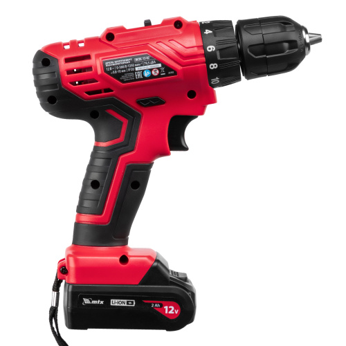 Дрель-шуруповерт аккумуляторная MCDL-12-02, Li-Ion, 12 В, 2 акк. MTX по ценам производителя в Краснодаре с доставкой по всей России