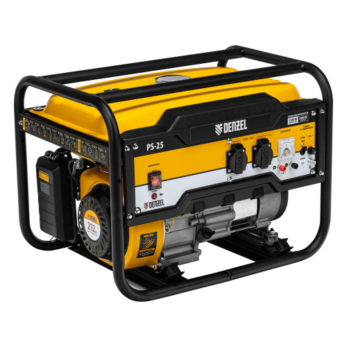 Генератор бензиновый PS 25, 2.5 кВт, 230 В, 15 л, ручной стартер Denzel по ценам производителя в Краснодаре с доставкой по всей России
