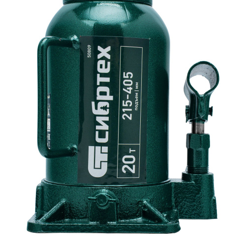 Домкрат гидравлический бутылочный, 20 т, 215-405 мм Сибртех по ценам производителя в Краснодаре с доставкой по всей России