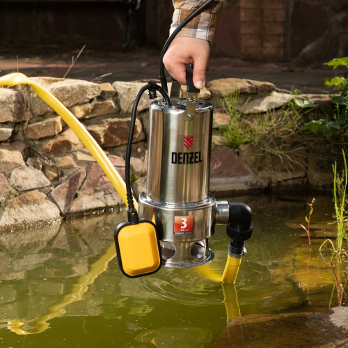 Дренажный насос DP1100X, 1100 Вт, подъем 11 м, 15500 л/ч Denzel по ценам производителя в Краснодаре с доставкой по всей России