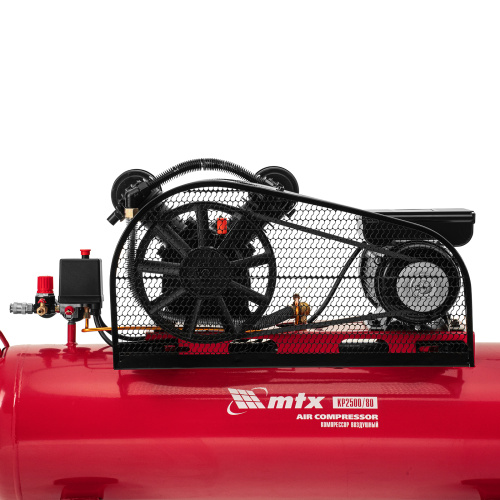 Компрессор воздушный ременный привод КР2500/80, 2,5 кВт, 80 литров, 420 л/мин МТХ по ценам производителя в Краснодаре с доставкой по всей России
