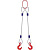 Строп канатный 2СК,  с 2 крюками 16Т x 5М по ценам производителя в Краснодаре с доставкой по всей России