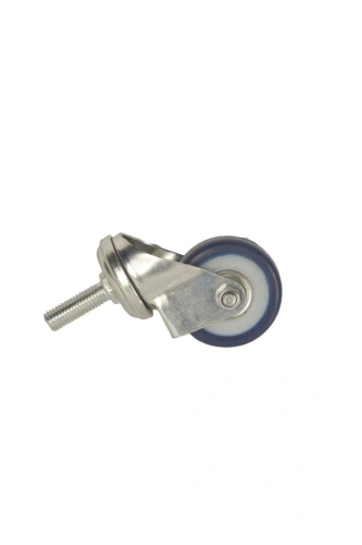 Колесо аппаратное поворотное SCtv 25 50 мм с болтом (синяя резина) по ценам производителя в Краснодаре с доставкой по всей России