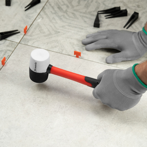 Киянка резиновая, 225 г, черно-белая резина, фибергласовая рукоятка Matrix по ценам производителя в Краснодаре с доставкой по всей России