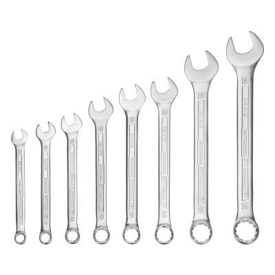 Набор ключей комбинированных 8-19 мм, 8 шт, CrV, холодный штамп Gross по ценам производителя в Краснодаре с доставкой по всей России