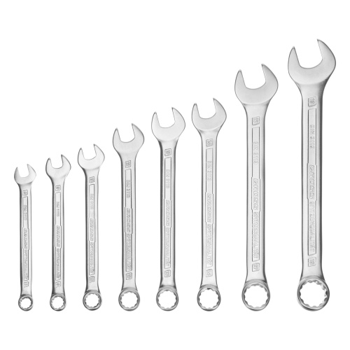 Набор ключей комбинированных 8-19 мм, 8 шт, CrV, холодный штамп Gross по ценам производителя в Краснодаре с доставкой по всей России