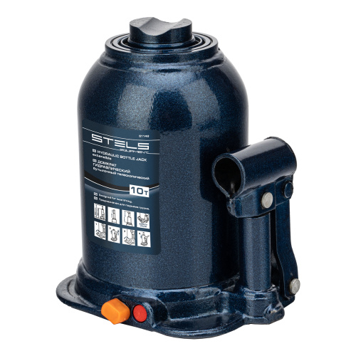 Домкрат гидравлический бутылочный телескопический, 10 т, подъем 180-450 мм Stels по ценам производителя в Краснодаре с доставкой по всей России