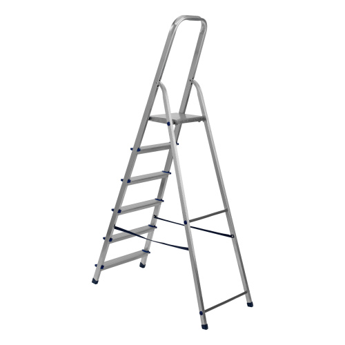 Стремянка, 6 ступеней, алюминиевая, Сибртех по ценам производителя в Краснодаре с доставкой по всей России