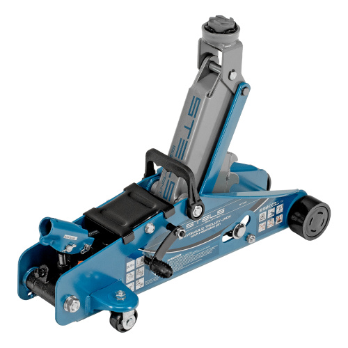 Домкрат гидравлический подкатной с фиксатором, 2.5 т, Safety Pin, 140-385 мм, в кейсе Stels по ценам производителя в Краснодаре с доставкой по всей России