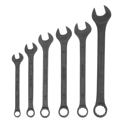 Набор ключей комбинированных, 8 - 17 мм, 6 шт., CrV, фосфатированные Сибртех купить в Москве с доставкой по всей России | ProtosMarket.ru