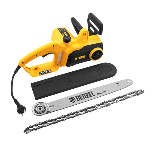 Пила цепная электрическая EDS-1800P, 1.8 кВт,поперечная, шина 40 см, шаг 3/8, паз 1.3 мм, 57 звеньев Denzel по ценам производителя в Краснодаре с доставкой по всей России