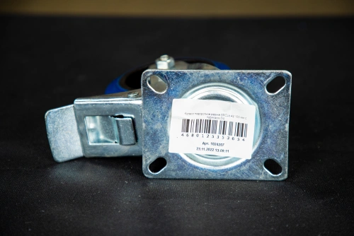 Колесо поворотное резина SRCLb 42 100 мм с тормозом (N) по ценам производителя в Краснодаре с доставкой по всей России