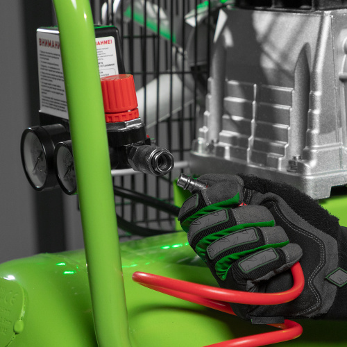 Компрессор воздушный КР-2200/100, 2.2 кВт, 350 л/мин, 100 л, ременной привод, масляный Сибртех по ценам производителя в Краснодаре с доставкой по всей России