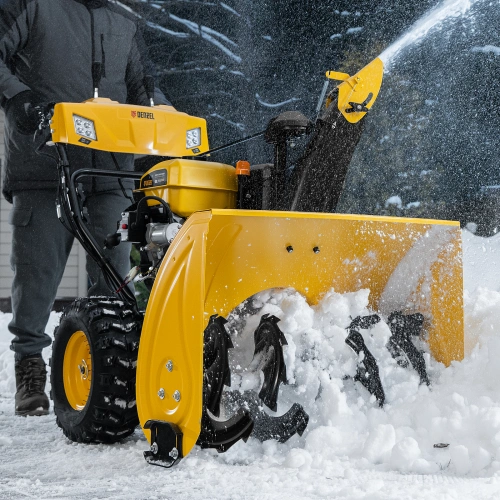Бензиновая снегоуборочная машина SBL 711D PRO, 302cc, эл.старт, фара, обогрев, блок. дифф. Denzel по ценам производителя в Краснодаре с доставкой по всей России