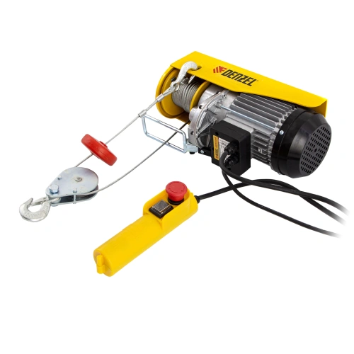 Тельфер электрический TF-500, 0.5 т, 1020 Вт, высота 12 м, 10 м/мин Denzel по ценам производителя в Краснодаре с доставкой по всей России