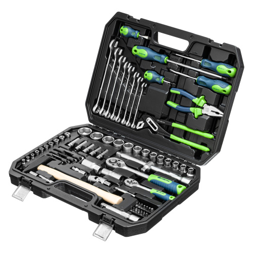 Набор инструментов, 1/2", 1/4", пластиковый кейс 76 предметов Сибртех по ценам производителя в Краснодаре с доставкой по всей России