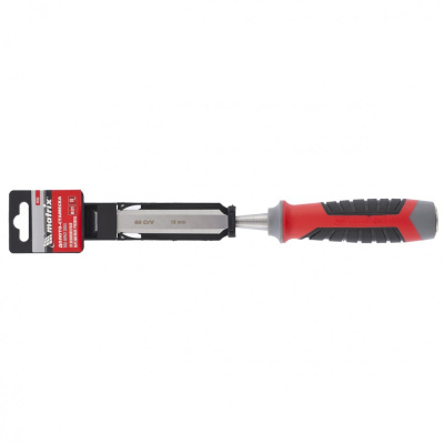 Долото-стамеска, 18 мм, 60 CrV, трехкомпонентная обрезиненная рукоятка Matrix по ценам производителя в Краснодаре с доставкой по всей России