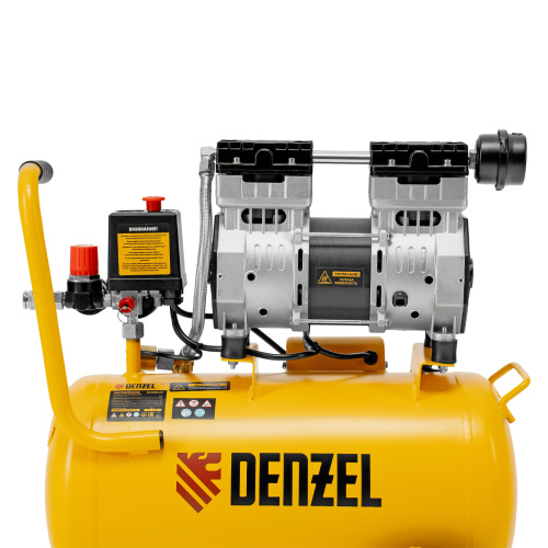 Компрессор DLS950/24 безмаслянный малошумный 950 Вт, 165 л/мин, ресивер 24 л Denzel по ценам производителя в Краснодаре с доставкой по всей России