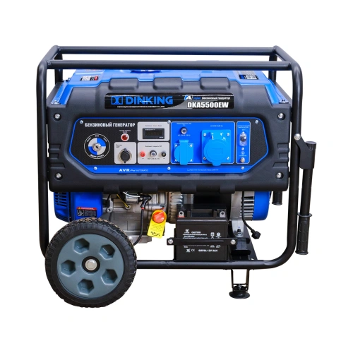 Генератор бензиновый Dinking DKA5500EW (5,5кВт, электростартер, 15лс, колёса) по ценам производителя в Краснодаре с доставкой по всей России