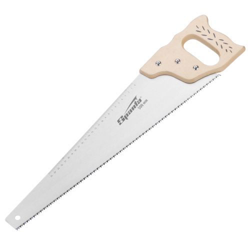 Ножовка по дереву, 400 мм, 7-8 TPI, каленый зуб, линейка, деревянная рукоятка Sparta по ценам производителя в Краснодаре с доставкой по всей России