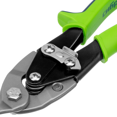 Ножницы по металлу, 250 мм, левый рез, сталь С55, двухкомпонентные рукоятки СИБРТЕХ по ценам производителя в Краснодаре с доставкой по всей России