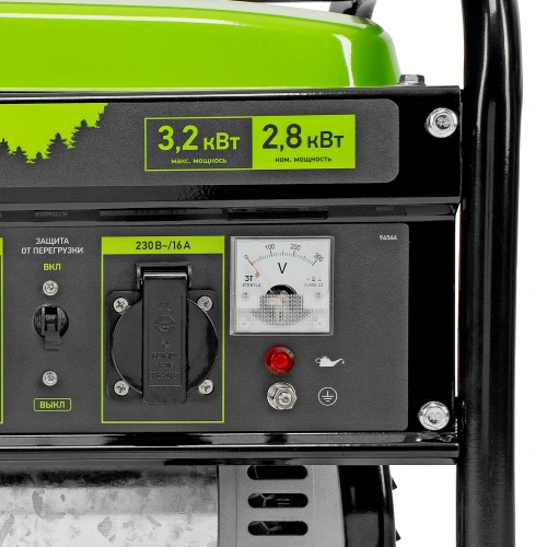 Генератор бензиновый БС-3500, 3.2 кВт, 230В, четырехтактный, 15 л, ручной стартер Сибртех по ценам производителя в Краснодаре с доставкой по всей России