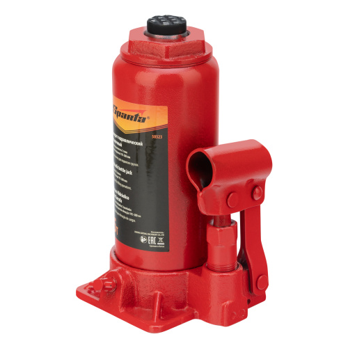 Домкрат гидравлический бутылочный, 5 т, h подъема 195-380 мм Sparta по ценам производителя в Краснодаре с доставкой по всей России