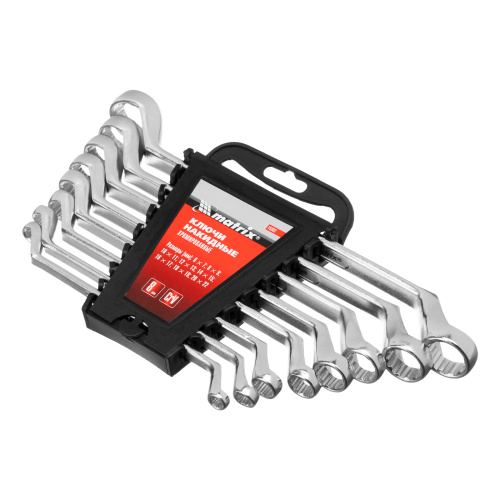 Набор ключей накидных, 6-22 мм, CR-V, 8 шт, полированный хром Matrix по ценам производителя в Краснодаре с доставкой по всей России