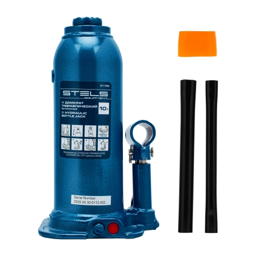 Домкрат гидравлический бутылочный, 10 т, h подъема 222-447 мм Stels по ценам производителя в Краснодаре с доставкой по всей России