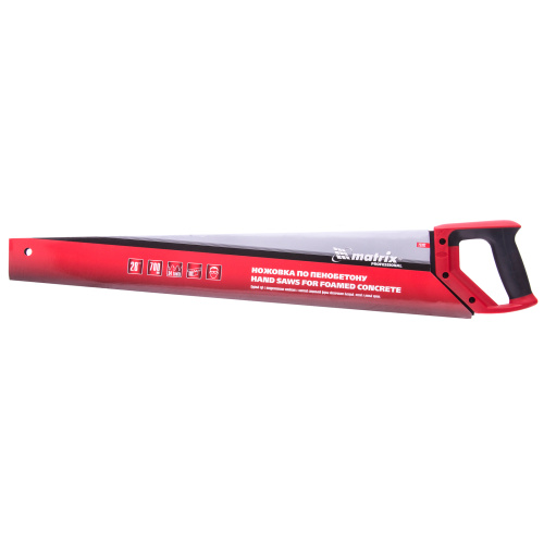 Ножовка по пенобетону, 700 мм, защитное покрытие, твердосплавные напайки на зубья, двухкомпонентная рукоятка Matrix по ценам производителя в Краснодаре с доставкой по всей России