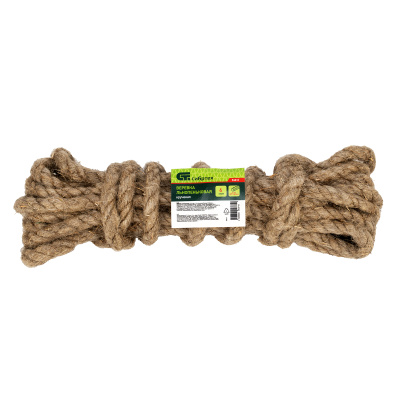 Веревка льнопеньковая, D 10 мм, L 6 м, крученая Сибртех по ценам производителя в Краснодаре с доставкой по всей России