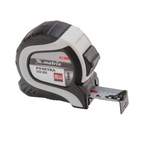 Рулетка Extra Wide,8 м x 27 мм,двухкомпонентный корпус,Pro Matrix по ценам производителя в Краснодаре с доставкой по всей России