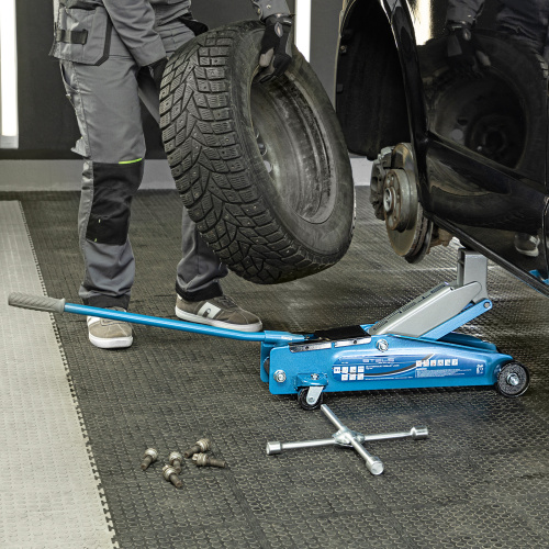 Домкрат гидравлический подкатной, высокий подъем, 3т, SUV, 190-535 мм Stels по ценам производителя в Краснодаре с доставкой по всей России