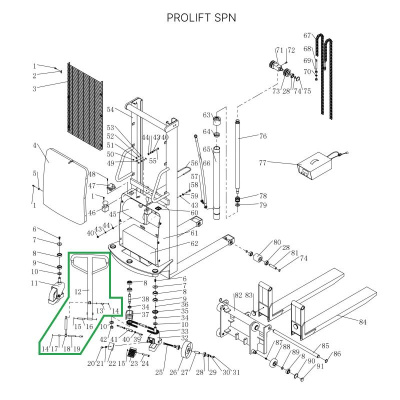 Ручка в сборе для штабелеров SPN по ценам производителя в Краснодаре с доставкой по всей России